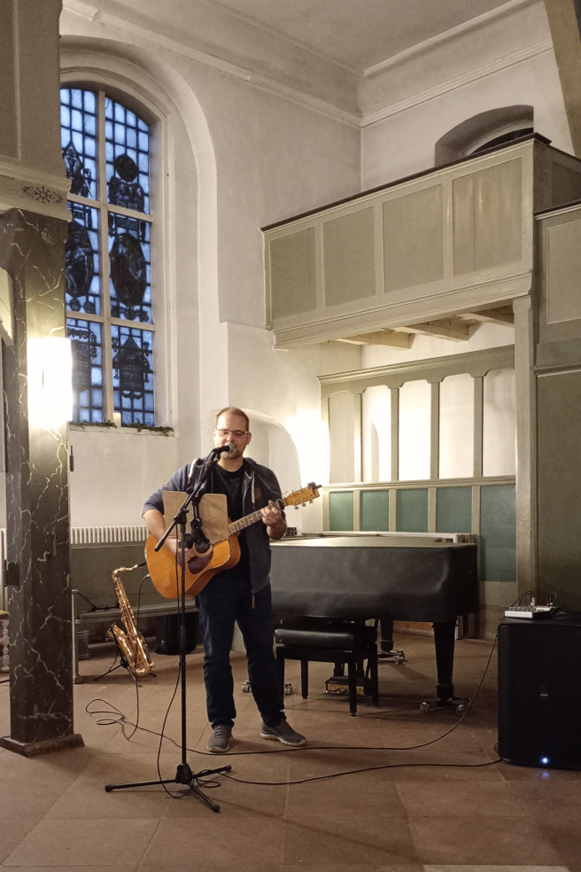 Ein Foto von mir in der Zionskirche Worpswede